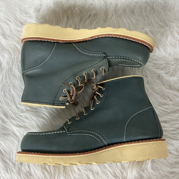 Red Wing Heritage Classic Moc Short Boot in Indigo Legacy Leather 7.5B - Picture 5 of 10